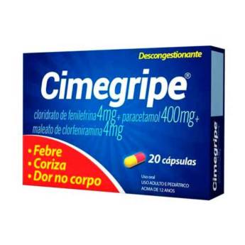 Comprar o produto de Cimegripe 20 cápsulas em Farmácias em Sete Lagoas, MG por Solutudo