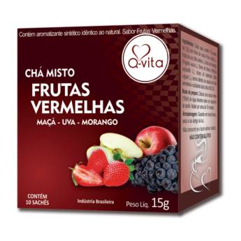 Comprar o produto de Chá Misto de Frutas Vermelhas 15g em Chás pela empresa Viva Natural - Produtos Naturais em Foz do Iguaçu, PR por Solutudo
