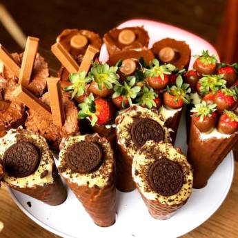 Comprar o produto de CONES RECHEADOS  em Outros Doces em Jundiaí, SP por Solutudo