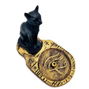 Comprar o produto de Incensário Gato Egípcio Bronze - Eu Esotérico  em Incensários em São Paulo, SP por Solutudo
