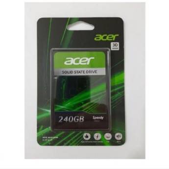 Comprar o produto de SSD Acer 240GB 2,50” SATA III Leit.520MB/s Grav.480MB/s 3D Nand em Equipamentos e Acessórios de Informática - Eletrônicos em Curitiba, PR por Solutudo