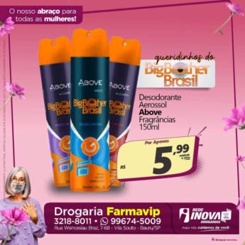 Comprar o produto de Desodorante aerossol Above BBB em Bauru em Desodorantes em Bauru, SP por Solutudo
