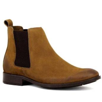 Comprar o produto de Botina Chelsea Boots Classica Casual Masculina em Couro - Cor Rato em Calçados em Aparecida, SP por Solutudo
