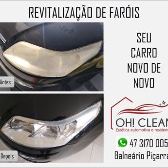 Comprar o produto de Revitalização de Faróis em Lava - Rápido - Estética Automotiva em Balneário Piçarras, SC por Solutudo