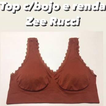 Comprar o produto de Top com renda e bojo sem aro - Moda Íntima Feminina em Moda Íntima e Lingerie em Jundiaí, SP por Solutudo