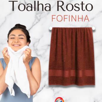 Comprar o produto de Toalha Felpuda de Rosto - Toquio Vermelha em Toalhas de Banho em Osasco, SP por Solutudo