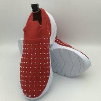 Comprar o produto de Tênis tricot oríon Vermelho em Tênis em Bauru, SP por Solutudo