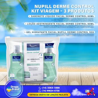 Comprar o produto de Nupill Derme Control Kit Viagem - 3 Produtos em Farmácias em Lençóis Paulista, SP por Solutudo