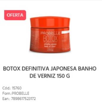 Comprar o produto de Botox Definitiva Japonesa Banho de Verniz em Capilar em Bauru, SP por Solutudo
