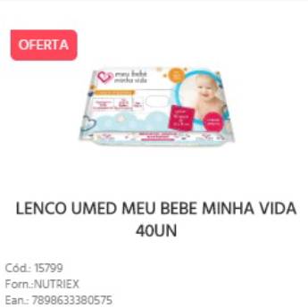 Comprar o produto de Lenço Umidecido Meu Cebê, Minha Vida em Higiene do Bebê em Bauru, SP por Solutudo