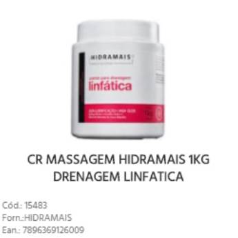Comprar o produto de Creme para Drenagem Linfática Hidramais Profissional em Cuidados com o Corpo em Bauru, SP por Solutudo