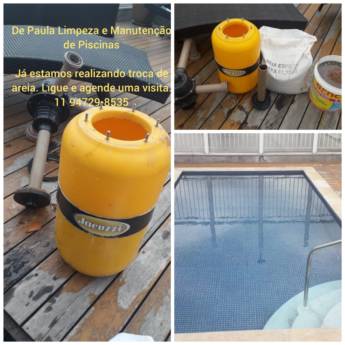 Comprar o produto de Troca de Areia da Piscina em Piscinas em Suzano, SP por Solutudo