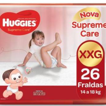 Comprar o produto de Fralda Huggies Supreme Care Mega XXG PC 26 em Fraldas em Jaú, SP por Solutudo