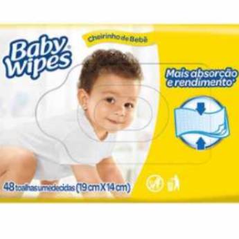 Comprar o produto de Lenços Umedecidos Huggies Baby Wipes 48 unidades em Lenços Umedecidos em Jaú, SP por Solutudo