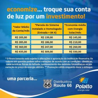 Comprar o produto de Troque sua conta de luz por um investimento em Energia Solar em Jaú, SP por Solutudo