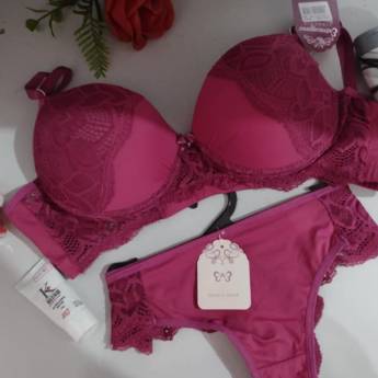Comprar o produto de Conjunto Lingerie Extravagance Rosa Pink em Moda Íntima e Lingerie em Bauru, SP por Solutudo