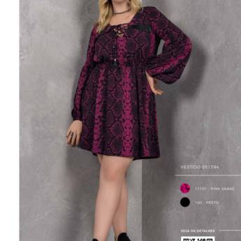 Comprar o produto de VESTIDO PINK SNAKE em Vestidos em Bauru, SP por Solutudo