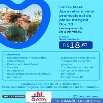 Comprar o produto de Plano Integral Doc 30 em Odontologia em Uberaba, MG por Solutudo
