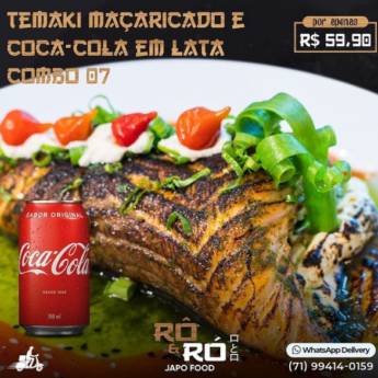 Comprar o produto de TEMAKI MAÇARICADO em Restaurantes Japoneses em Salvador, BA por Solutudo
