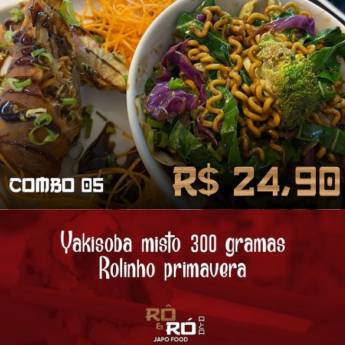 Comprar o produto de Yakisoba Misto 300 gramas + Rolinho de primavera em Restaurantes Japoneses em Salvador, BA por Solutudo
