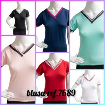 Comprar o produto de Blusas Femininas Gola V em Blusas em Bauru, SP por Solutudo