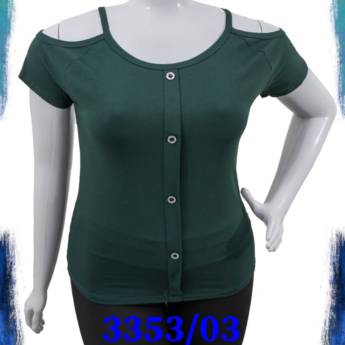 Comprar o produto de Blusa Verde com Botões em Blusas em Bauru, SP por Solutudo