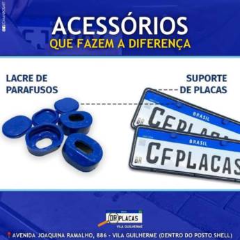 Comprar o produto de ACESSÓRIOS PARA PLACAS em Placas para Veículos em São Paulo, SP por Solutudo