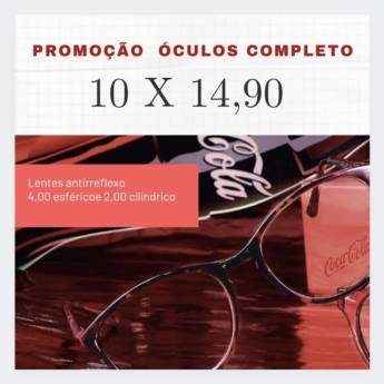 Comprar o produto de Promoção de Óculos Completo: Armações da marca Coca-Cola em Ótica em Botucatu, SP por Solutudo