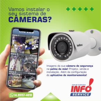 Comprar o produto de Instalação de Sistema de Câmeras em Câmeras em São Manuel, SP por Solutudo