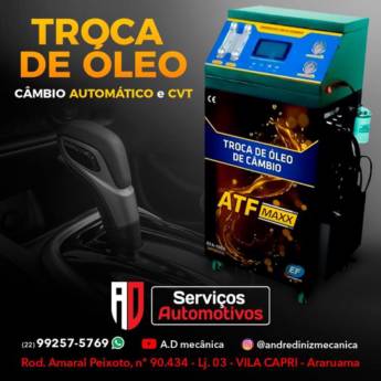 Comprar o produto de Troca de Óleo de Câmbio Automático e CVT em Oficina em Araruama, RJ por Solutudo