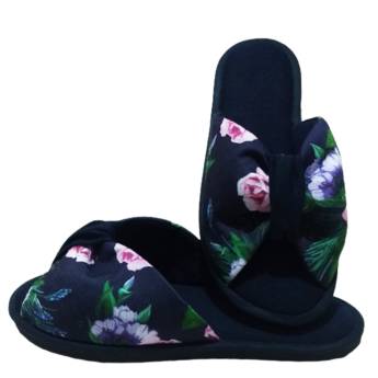 Comprar o produto de Chinelo De Quarto Franzido Feminino Floral Cod 67 em Pantufa em Campinas, SP por Solutudo