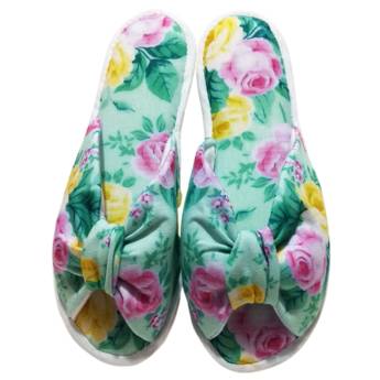 Comprar o produto de Chinelo De Quarto Franzido Feminino Floral Cod 77 em Pantufa em Campinas, SP por Solutudo