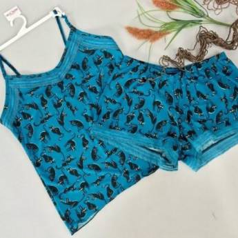 Comprar o produto de Baby Doll com Renda Azul em Baby Doll em Bauru, SP por Solutudo
