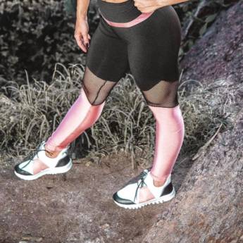Comprar o produto de Calça Legging Mergê Com Tela  em Moda Fitness em Bauru, SP por Solutudo