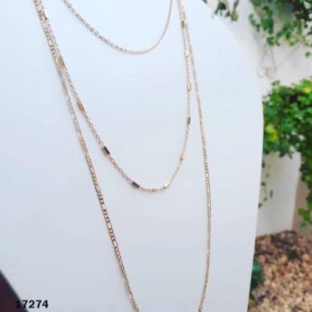 Comprar o produto de Colar Mix 3 Elinhos em Semijoias em Bauru, SP por Solutudo