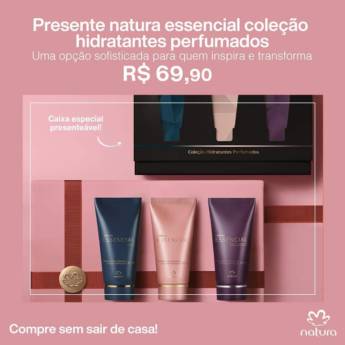 Comprar o produto de Presente Natura Essencial Coleção Hidratantes Perfumados em Presentes em Bauru, SP por Solutudo