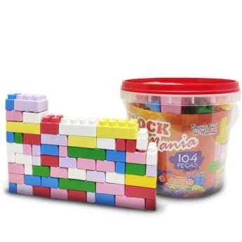 Comprar o produto de Blocos de Montar / 104 Peças em Bauru em Brinquedos Antigos em Bauru, SP por Solutudo