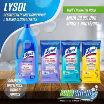 Comprar o produto de Desinfetantes Lysol  em Produtos de Limpeza em Criciúma, SC por Solutudo