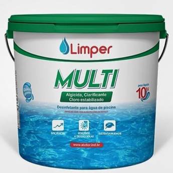 Comprar o produto de Cloro Mult Limper 10Kg em Piscinas em Campo Grande, MS por Solutudo