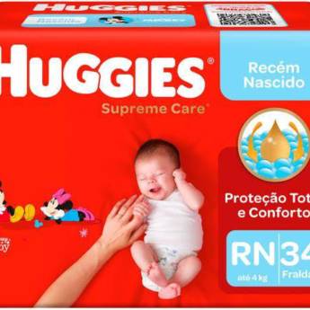 Comprar o produto de Fralda Huggies Supreme Care RN  em Higiene do Bebê em Bauru, SP por Solutudo