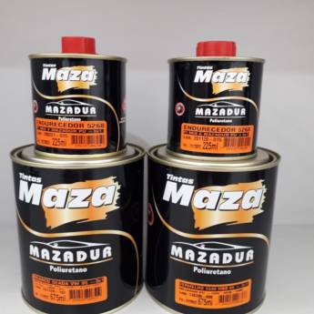 Comprar o produto de MAZA Tinta PU Pronto p/uso (BRANCO/PRETO/VERMELHO em Materiais de Pintura em Oliveira, MG por Solutudo