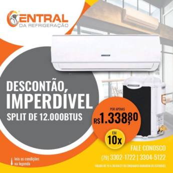 Comprar o produto de Descontão Split 12.000 Btus em Refrigeração | Ar Condicionado em Aracaju, SE por Solutudo