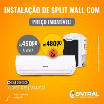 Comprar o produto de Instalação de Split Wall em Refrigeração | Ar Condicionado em Aracaju, SE por Solutudo