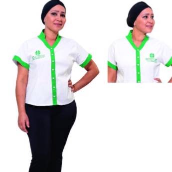 Comprar o produto de Camisa Social gola de padre em Uniformes em Araçatuba, SP por Solutudo