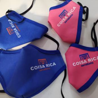 Comprar o produto de Máscara de Proteção Facial Personalizada em Máscaras em Araçatuba, SP por Solutudo