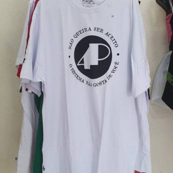 Comprar o produto de Camisa 4P Cor Branca em Bauru em Camisetas em Bauru, SP por Solutudo