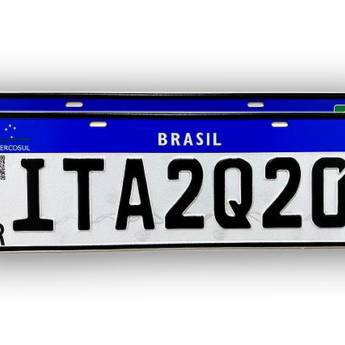 Comprar o produto de Placa Mercosul - Automóvel (Par) em Placas para Veículos em São Paulo, SP por Solutudo