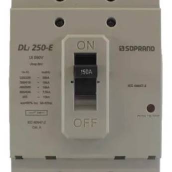 Comprar o produto de Disjuntor caixa moldada 150 AMP - marca soprano em Materiais Elétricos em Campinas, SP por Solutudo