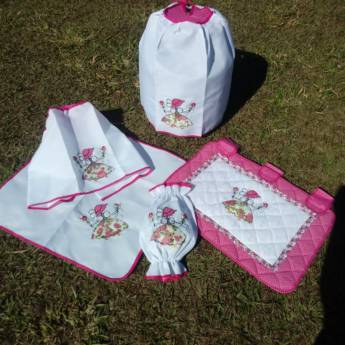 Comprar o produto de Kit de Fogão e Cozinha (5 peças) em Bauru em Cozinha em Bauru, SP por Solutudo