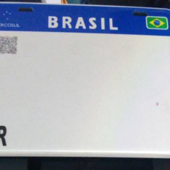 Comprar o produto de Placa de Moto - Placa Mercosul  em Placas para Veículos em São Paulo, SP por Solutudo